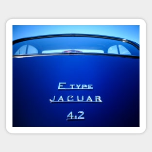 E Type Jag Sticker